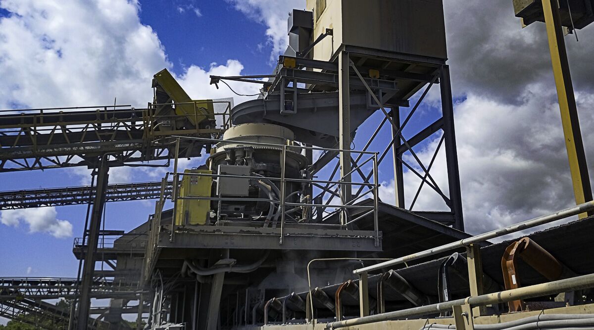 Aggregate Plant Vibratory Cone Crusher Feeder