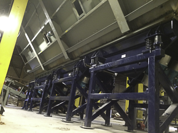 JVI Custom Vibratory Titan Feeder System Installed