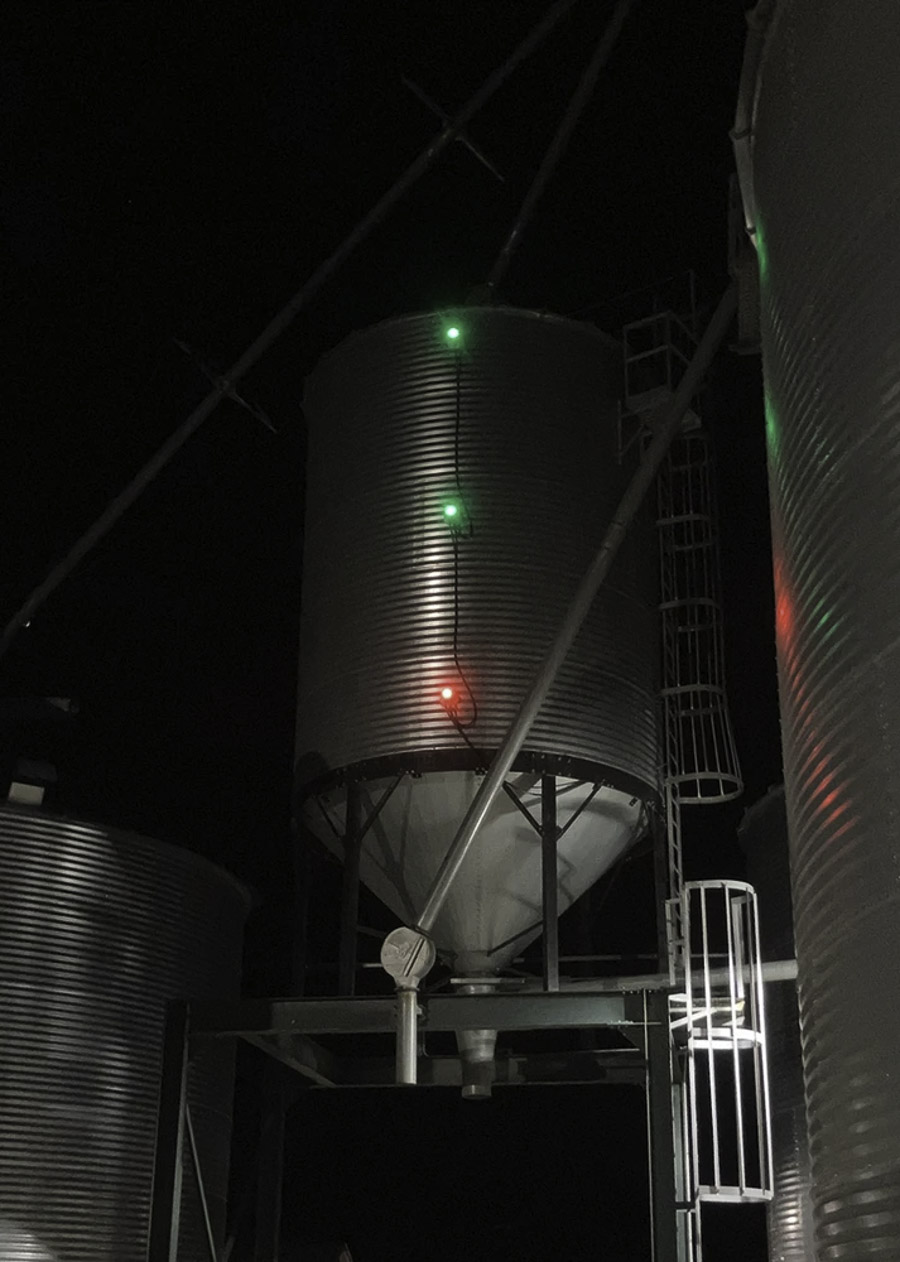 Rotary Point Level Indicators on bin